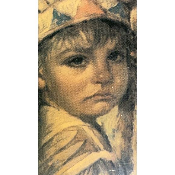 Native American Tile/Clay/Ceramic Print Portrait of a young Child Girl Wall Art - Picture 7 of 12